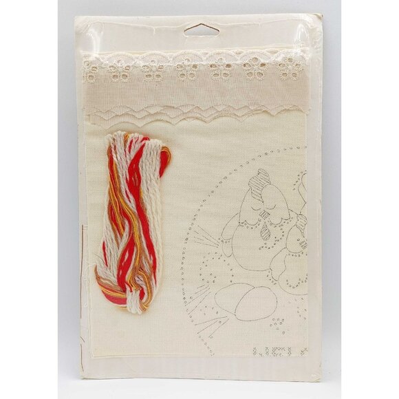 WonderArt Embroidery Kit Welcome To Our Nest No. 5955 Made in USA Vintage - Picture 2 of 2